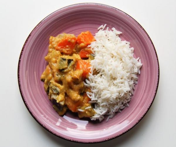 Curry tailandés de verduras