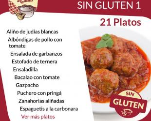 Pack Menú Semanal Sin Gluten 1. Asesorados por ASPROCESE-FACE RESTAURACIÓN.