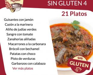 Pack Menú Semanal Sin Gluten 4. Asesorados por ASPROCESE-FACE RESTAURACIÓN.
